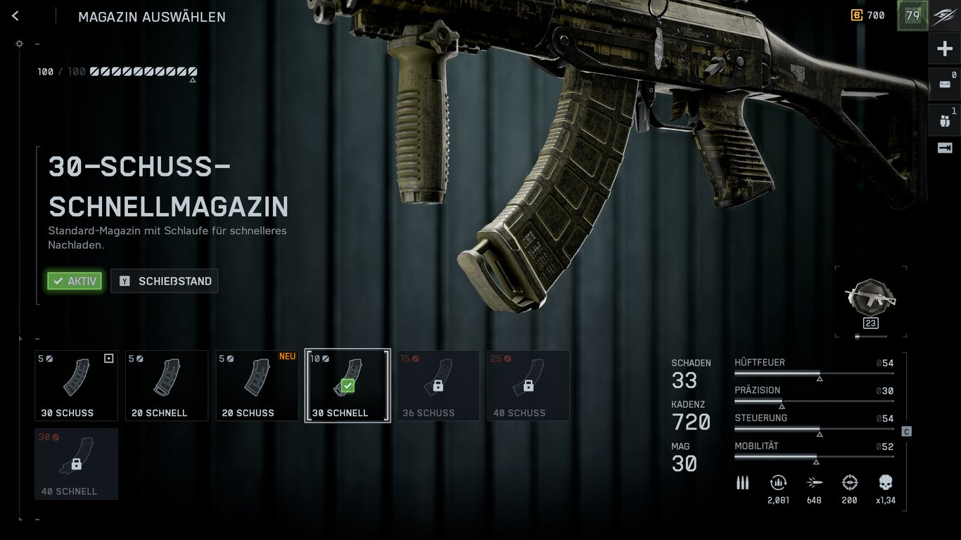 SG 553R - Magazin: 30-Schuss-Schnellmagazin