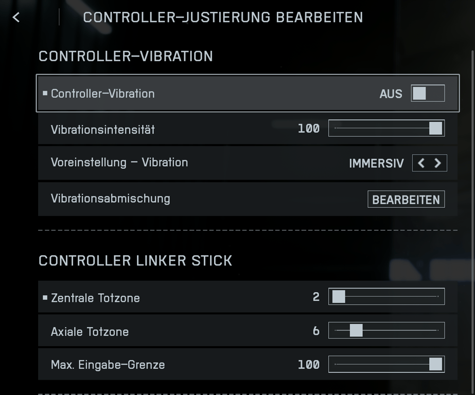 Controller-Tuning: Dead Zones und Schwellenwerte