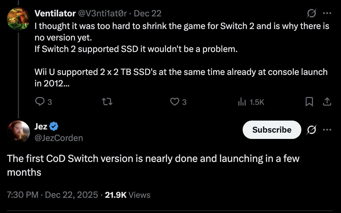 Call of Duty auf der Switch 2: Insider-Leak zum Release-Zeitraum und Hardware-Check (2026)
