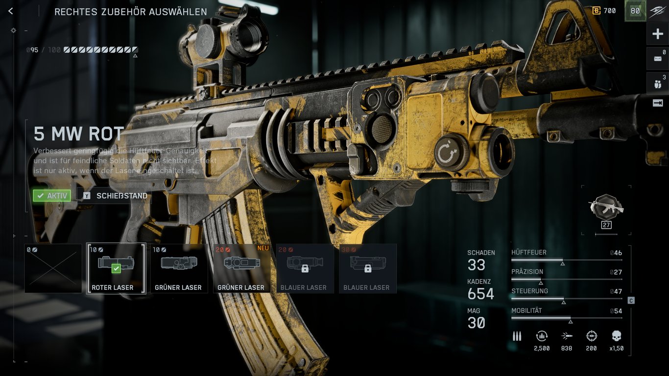 NVO-228E - Zubehör: 5 MW Rot (Laser)