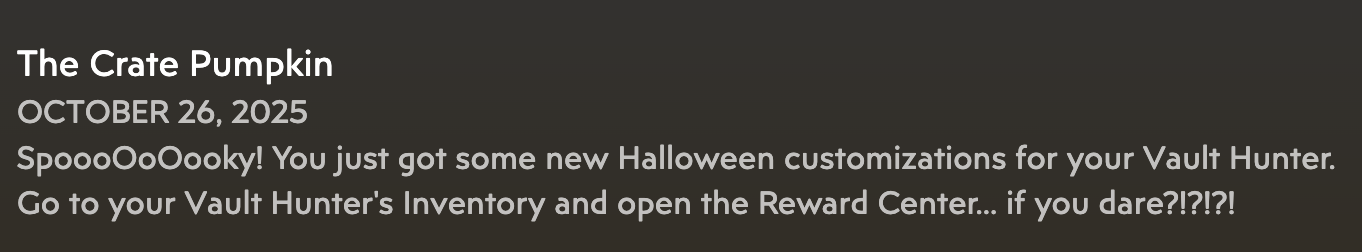 Borderlands 4: The Crate Pumpkin