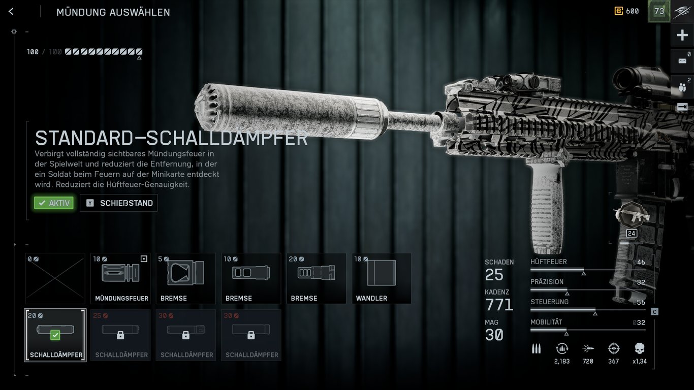 Battlefield 6 -  Standard-Schalldämpfer