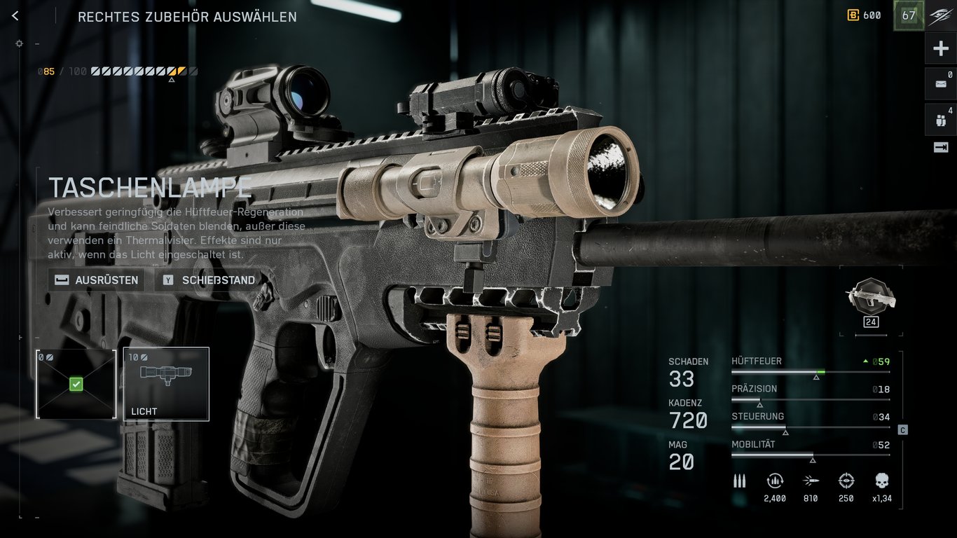 Battlefield 6 : Taschenlampe