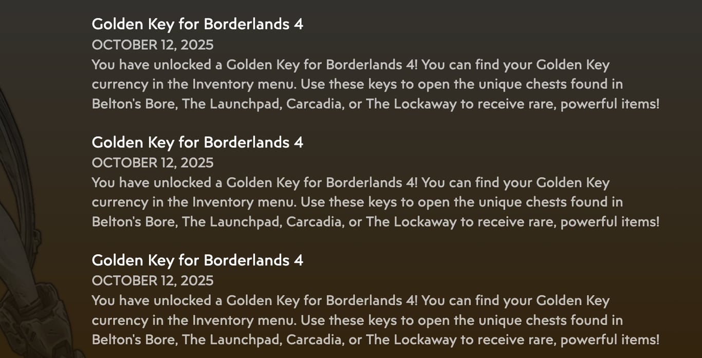 Borderlands 4: Drei Sonntags-SHiFT Codes für goldene Schlüssel (bis Dienstag)