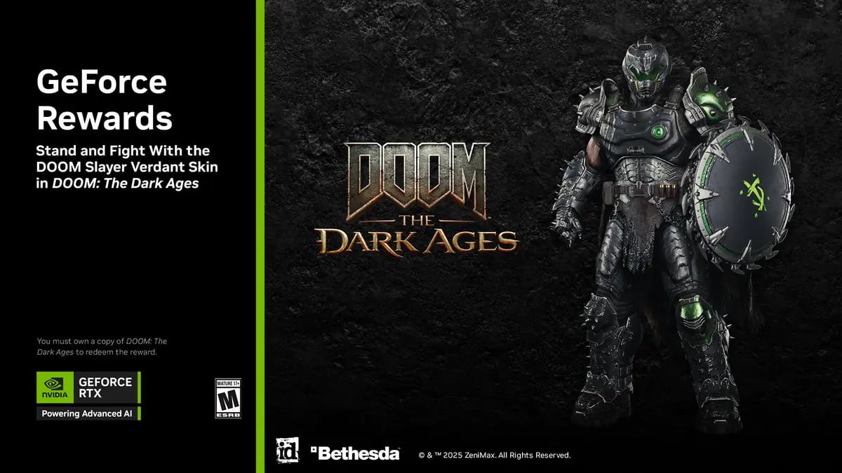 Exklusive DOOM: The Dark Ages Belohnungen für GeForce-Spieler: Skins und Bundles im Detail