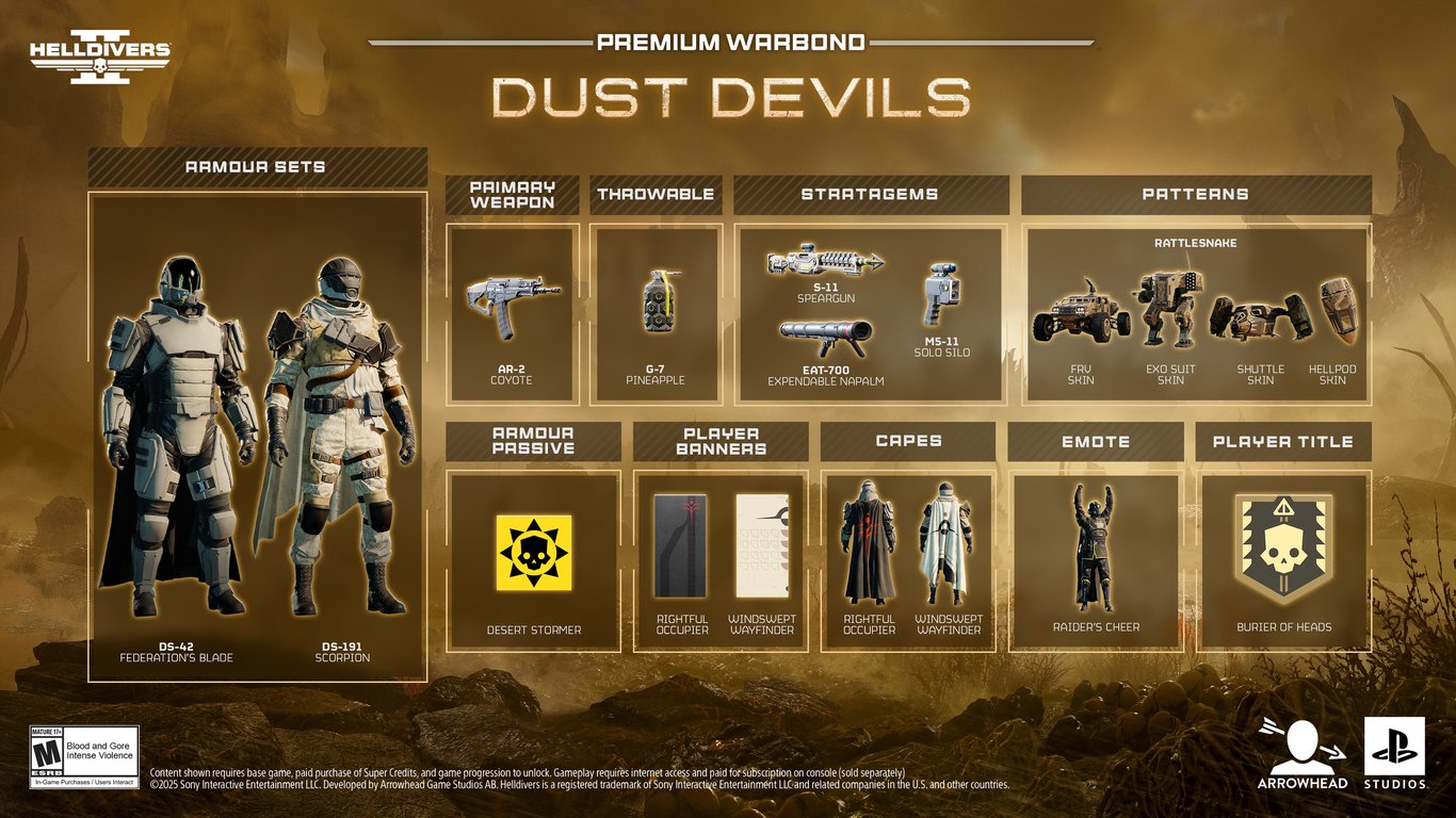 "Dust Devils" Premium Warbond,