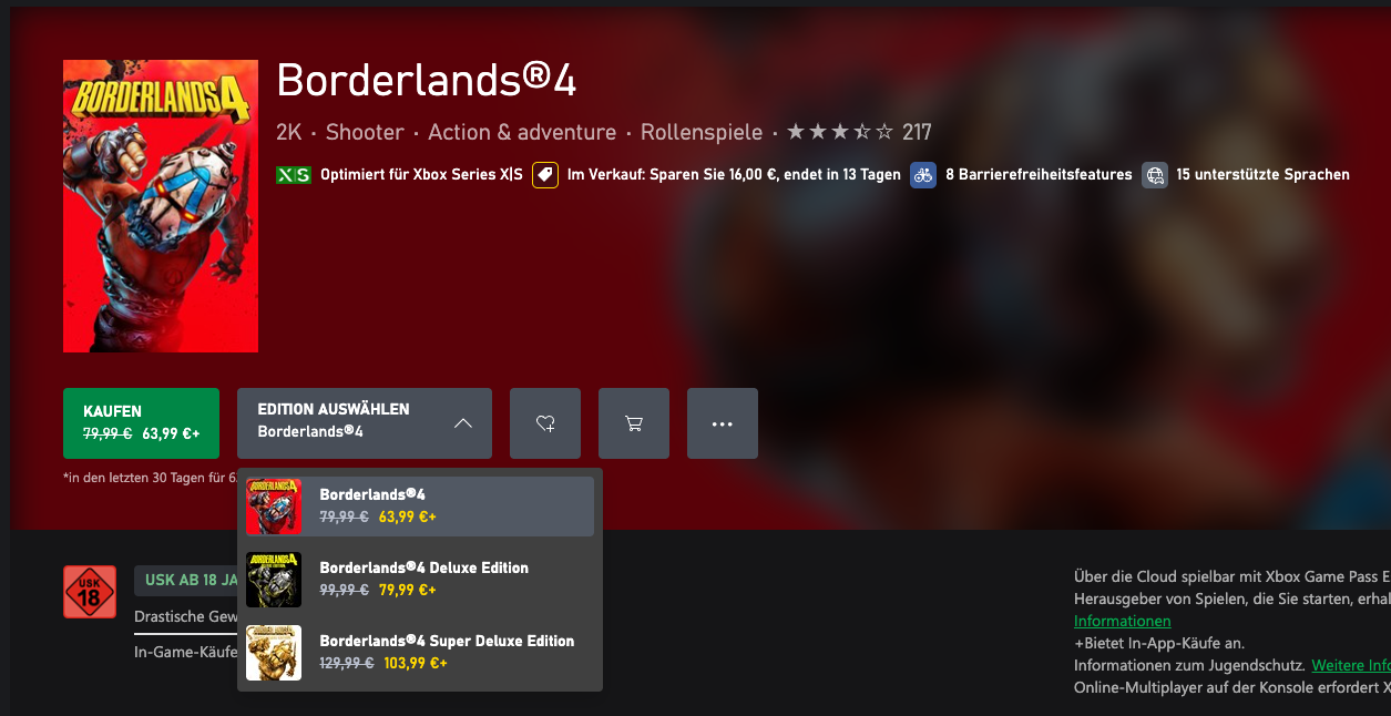 Borderlands 4 Sale