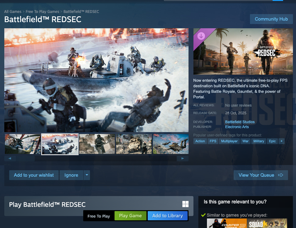 Steam RedSec