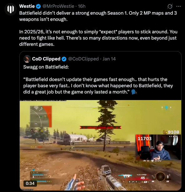 Bild: Swagg findet, es passiert zu wenig und Westie bestätigt.