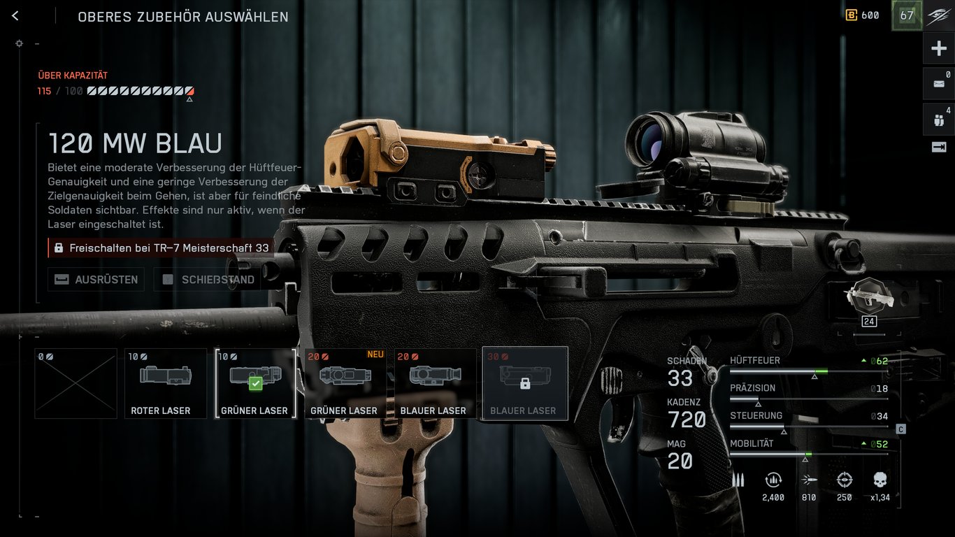 Battlefield 6 - 120 MW Blau - Laser