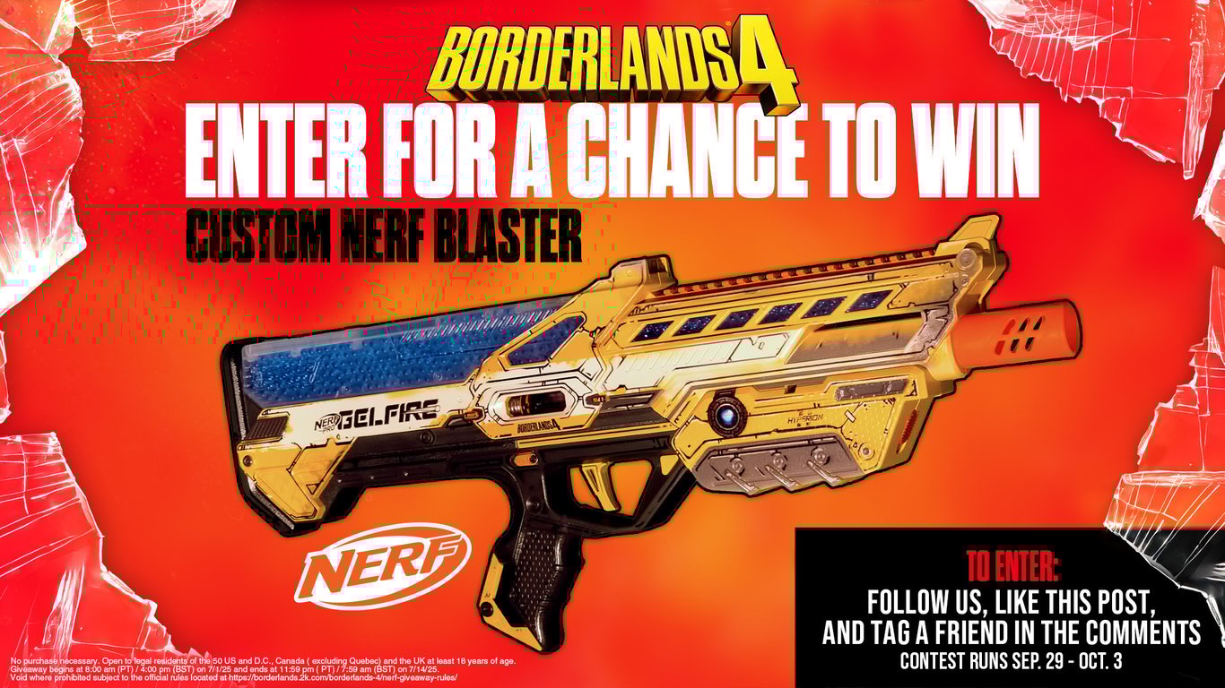 "It's Nerf or Nothin'": Gearbox verlost Custom Blaster