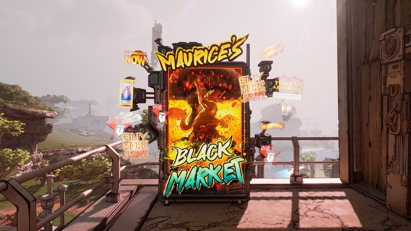 Maurices Schwarzmarkt-Verkaufsautomat in Borderlands 4