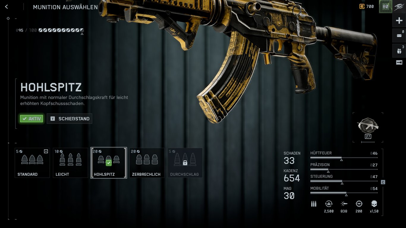 NVO-228E - Munition: Hohlspitz