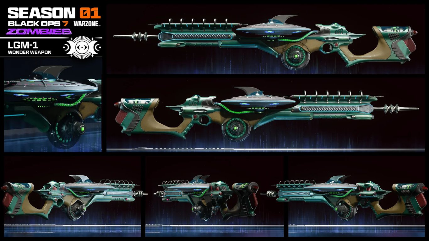 Wunderwaffe: LGM-1 ("Little Green Menace"). Feuert kleine UFOs ab, die Gegner umschwärmen und lasern.