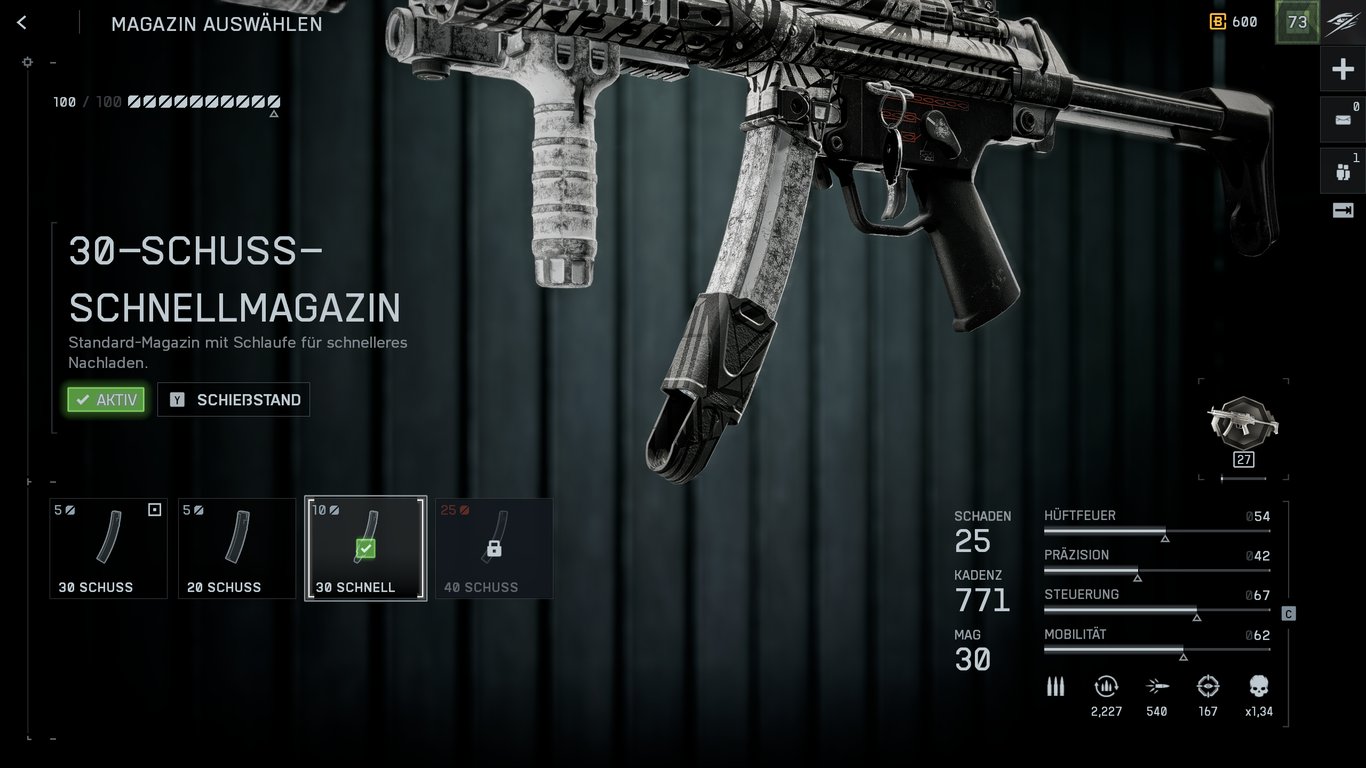 PW5A3 - 3. Nahkampf-Schalldämpfer & Schnellmagazin