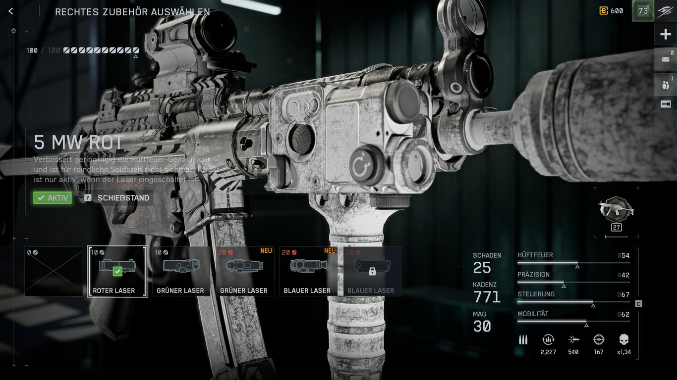 PW5A3 - 2. Vertikaler Griff (Gerippt) & Grüner Laser