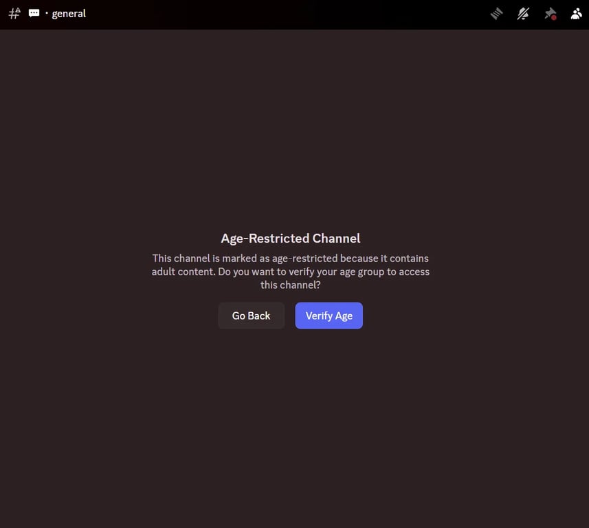 Discord: Channel Age-Restricted