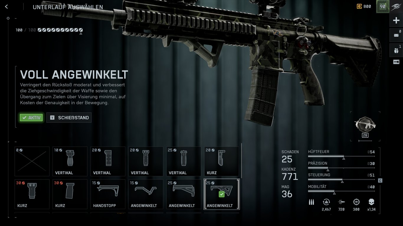 DRS-IAR - Unterlauf: Voll Angewinkelt