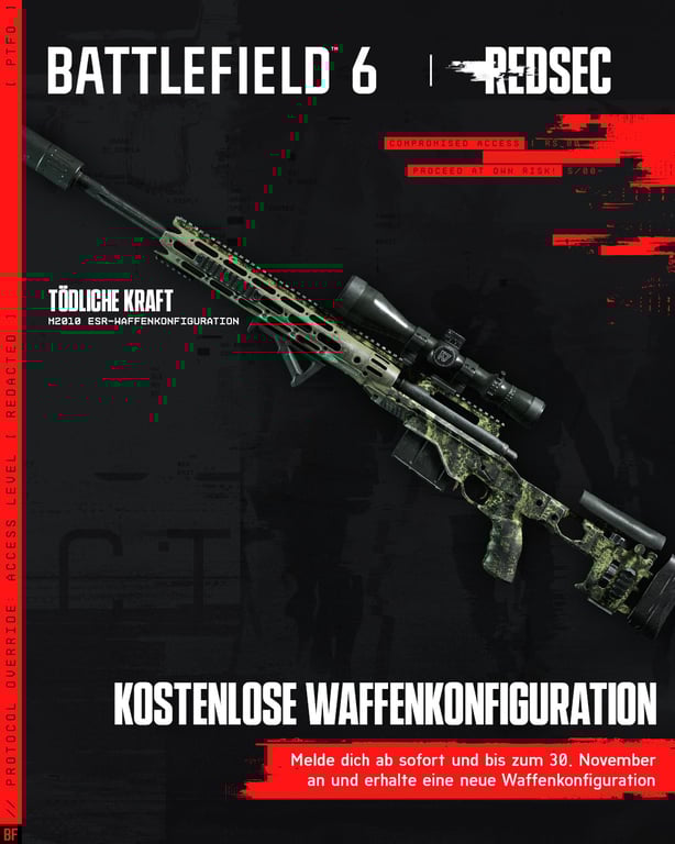 Battlefield 6: Gratis "Tödliche Kraft" Sniper-Setup als Login-Bonus sichern 