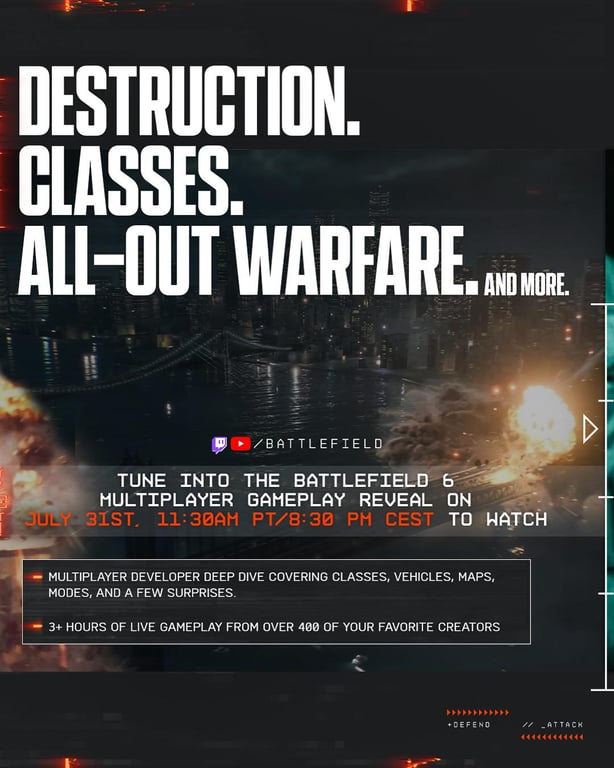 Es ist soweit! Battlefield 6 Gameplay-Reveal heute Abend – Das ist der komplette Fahrplan