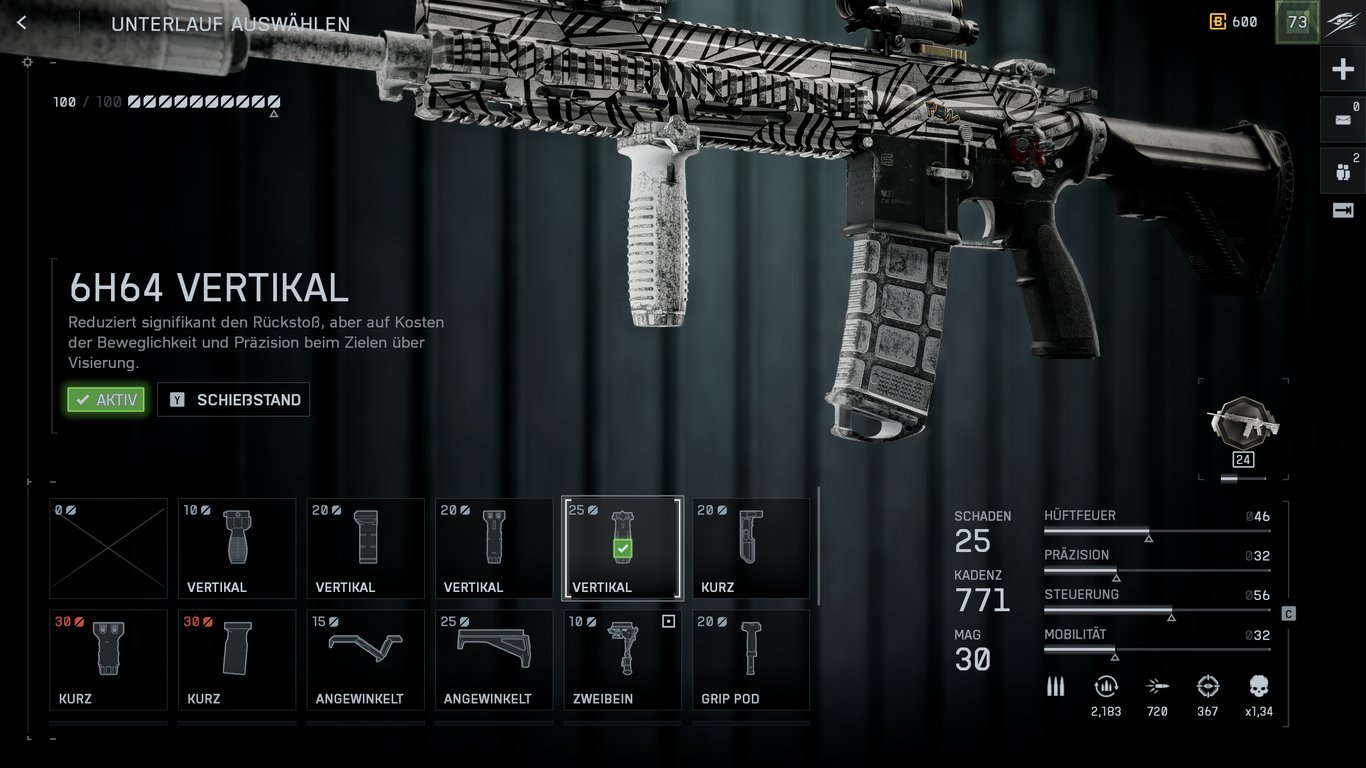 DRS-IAR - 2. Die Kontrolle: 6H64 Vertikaler Griff