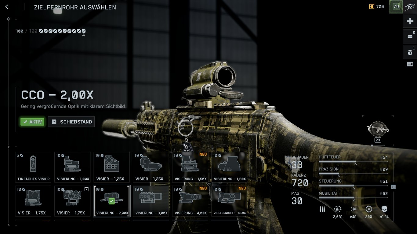 SG 553R - Visier: CCO – 2,00x