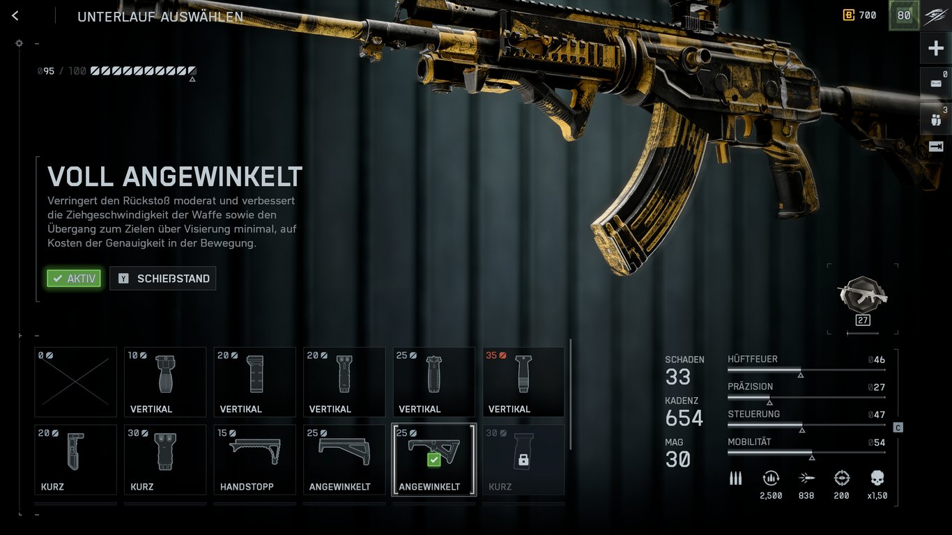 NVO-228E - Unterlauf: Voll Angewinkelt