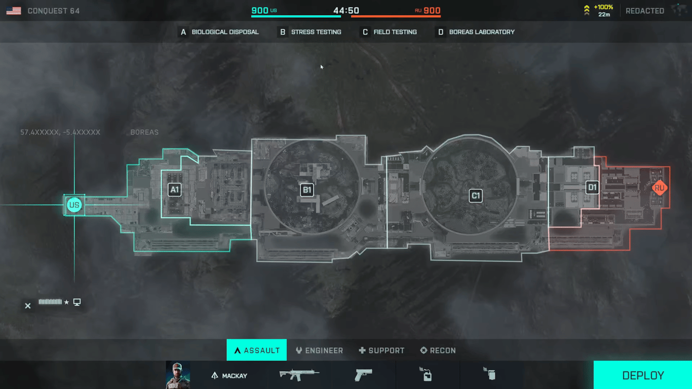 Battlefield 2042 - Redacted Map Layout