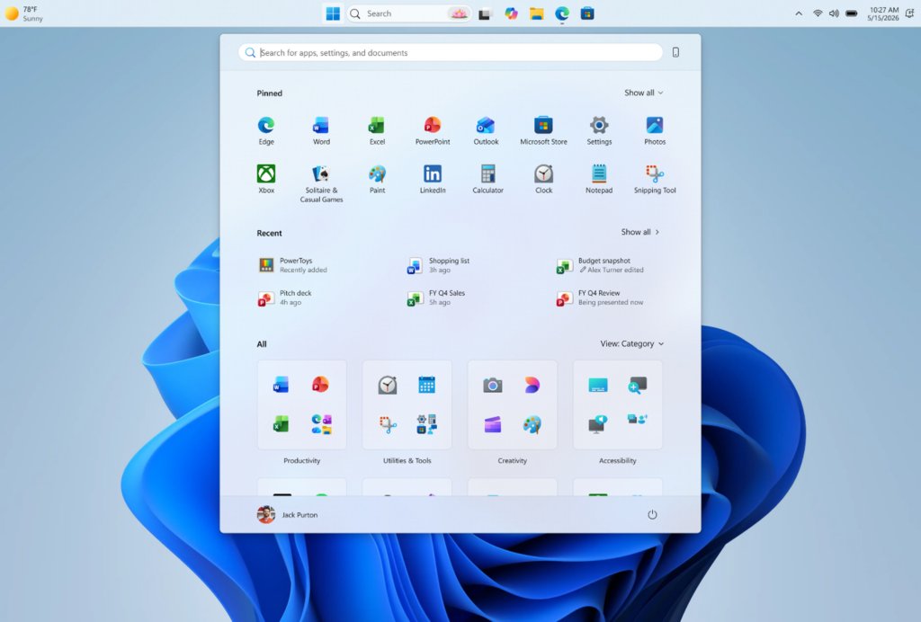 Windows 11: Taskleiste verschiebbar und Startmenü skalierbar - Microsoft testet lange vermisste Features - Image 0