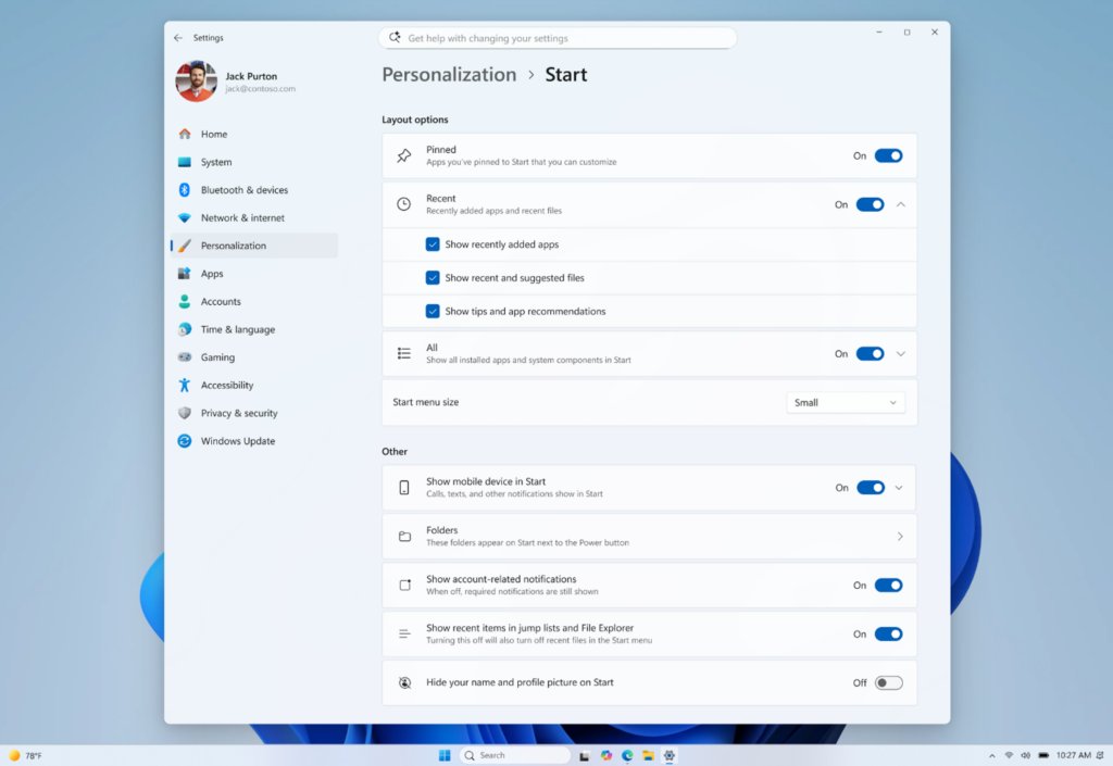 Windows 11: Taskleiste verschiebbar und Startmenü skalierbar - Microsoft testet lange vermisste Features - Image 2