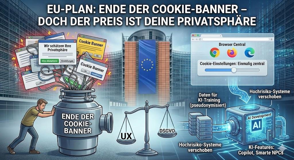 EU-Plan: Ende der Cookie-Banner – doch der Preis ist deine Privatsphäre