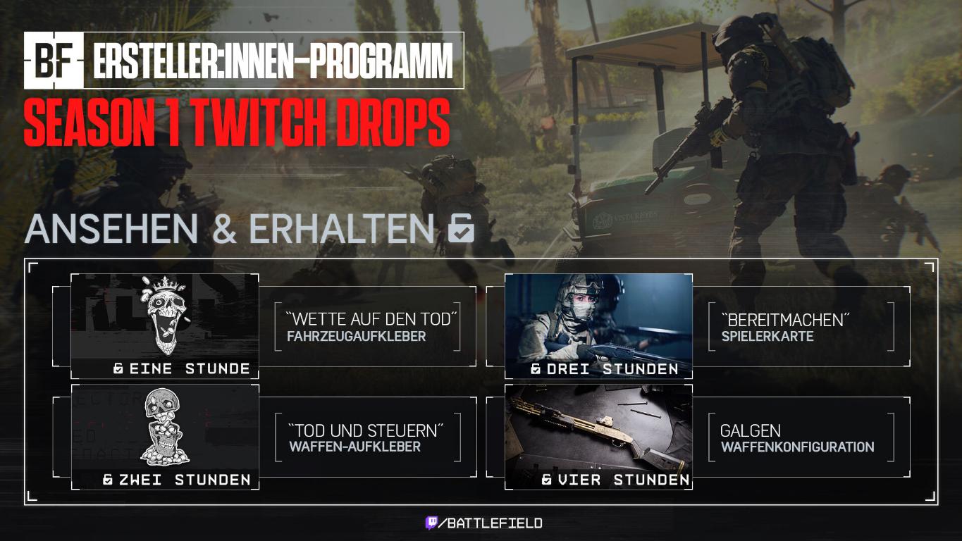 Battlefield 6: Twitch Drops sind zurück – Sichert euch Skins &amp; das "Galgen" Waffen-Setup