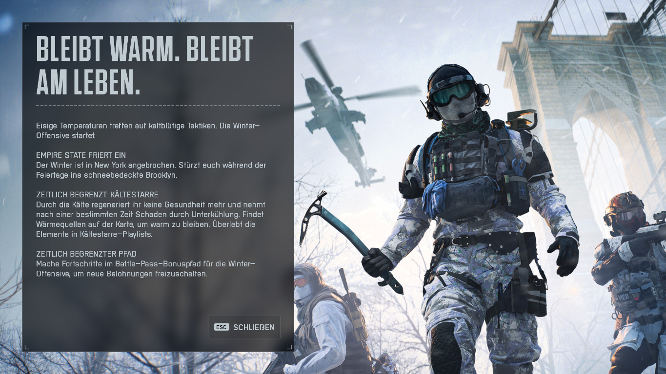 Battlefield 6: So tödlich ist die Kälte im Winter Offensive Update 1.1.3.0