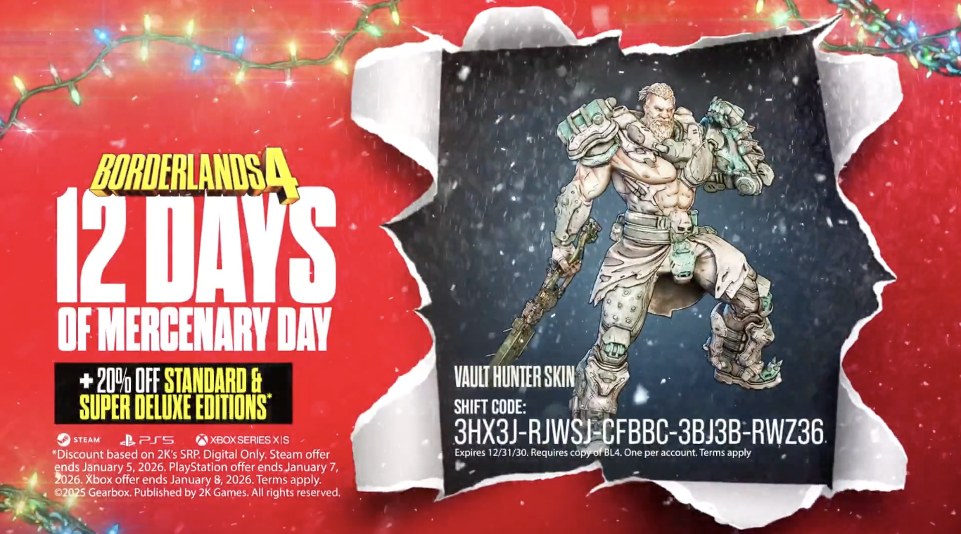 Borderlands 4: Winter-Look für alle Helden – Kostenloser „Winter Borderland“ Skin (bis 2030)