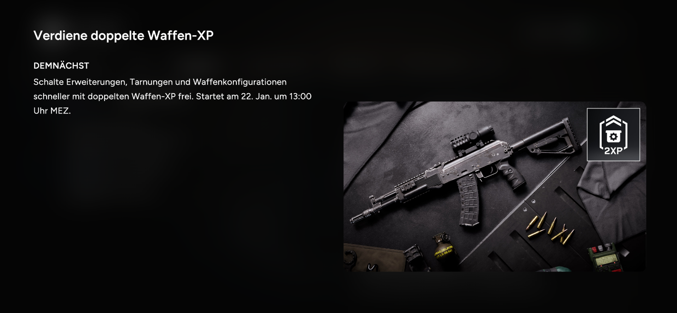 Battlefield Double Weapon XP: Termin für das nächste Grind-Event steht fest