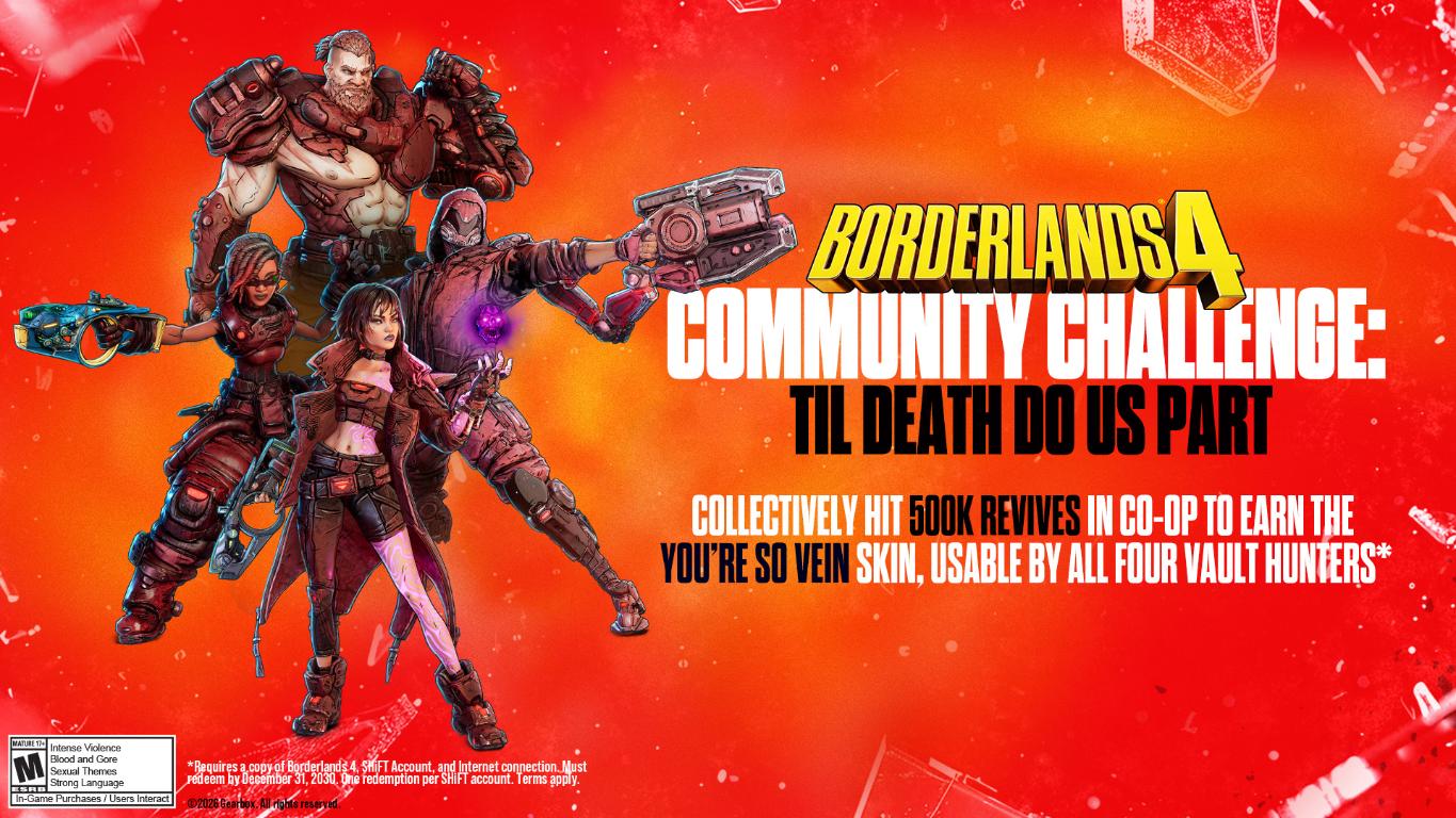 Borderlands 4: Community-Challenge zum Valentinstag – Sichert euch den „You're So Vein“ Skin