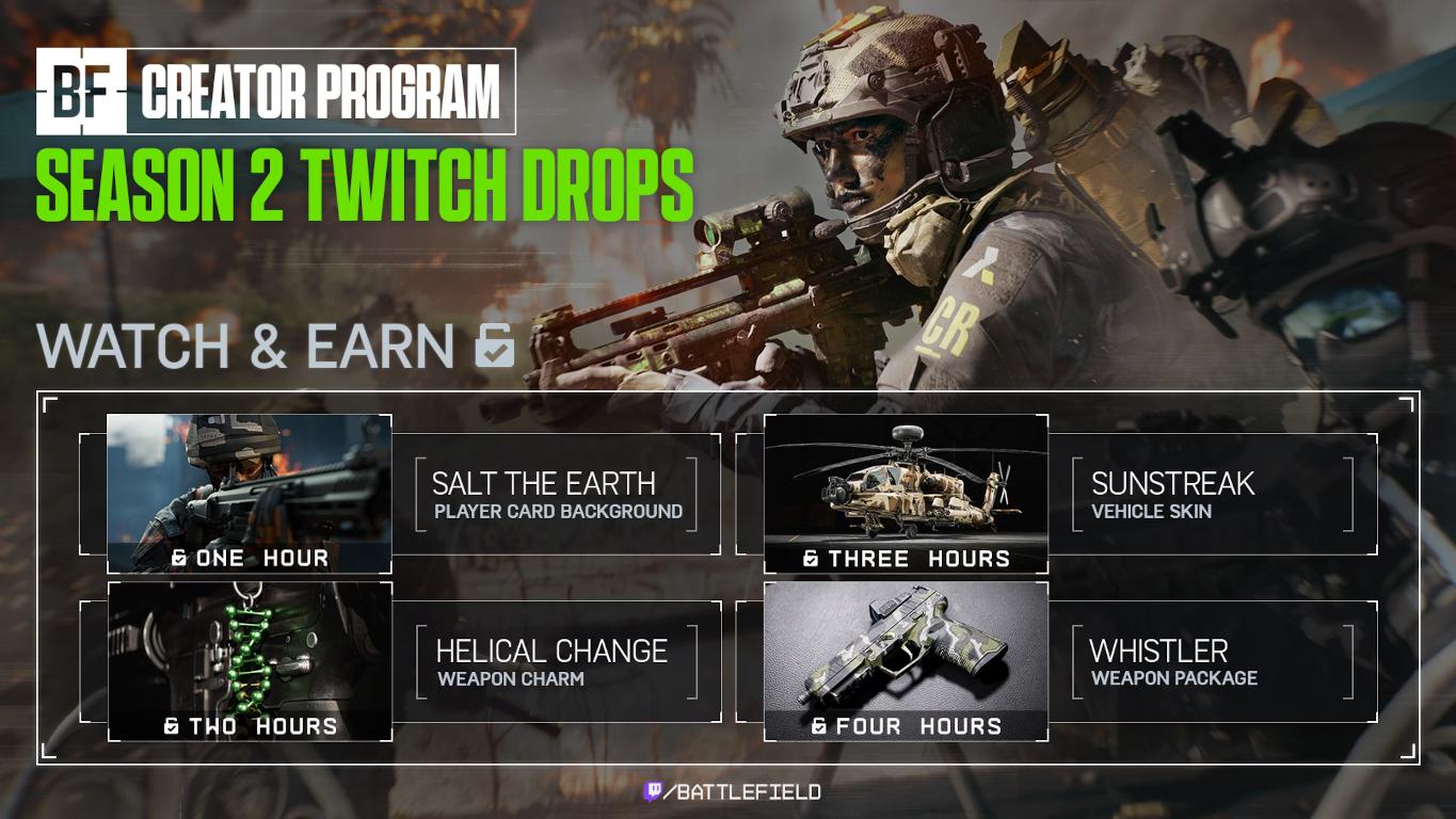 Battlefield 6: Season 2 Twitch Drops aktiv – Fahrzeug-Skin, Weapon Package &amp; mehr in 4 Stunden freischalten