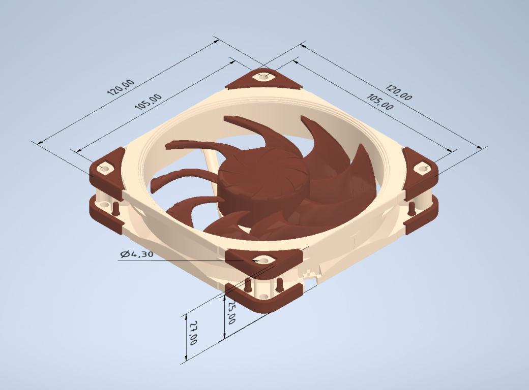 Noctua veröffentlicht kostenlose 3D-Modelle aller Lüfter für CAD, Rendering und Engineering