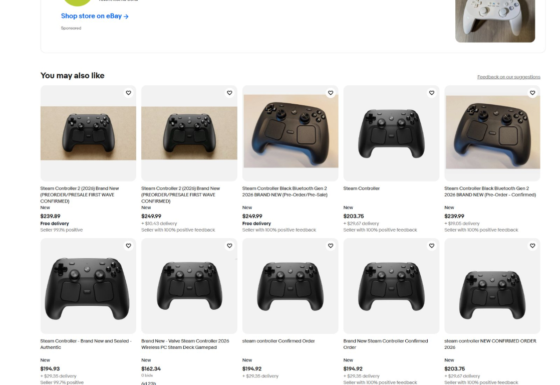 Steam Controller ausverkauft und auf eBay für 400 Dollar: Scalper schlagen wieder zu