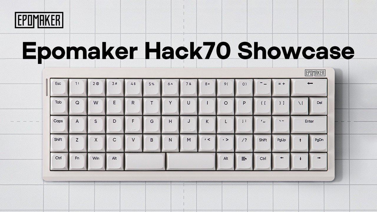 Epomaker Hack70: Ortholineares Mechanical Keyboard mit 70 Tasten angekündigt